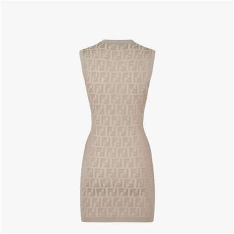 fendi dove grey knit dress|fendi denim dresses.